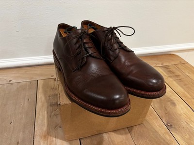 Beckett Simonon 11 Mens Dunham Derby Pull-Up Leather Brown Good Condition