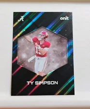Ty Simpson Rookie Sun Ray Aura **HOBBY **- 2025 Onit Gravity Alabama #B-56