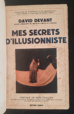 MAGIA - DAVID DEVANT MES SECRETS D'ILLUSIONNISTE - ILLUSIONISMO GIOCHI PRESTIGIO