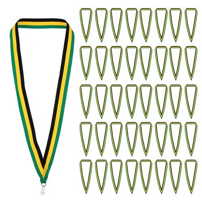 Nackenbänder 100 Stück Polyester für Wettkämpfe schwarz/gelb/grün