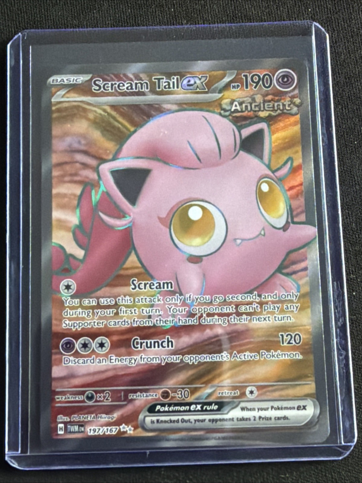 Pokémon Twilight Masquerade Scream Tail EX 197/167 Ultra Rare