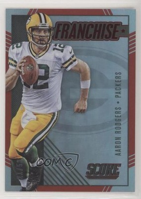 2016 Score Franchise Jumbo Red /50 Aaron Rodgers #23 11ao