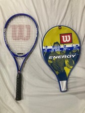 Wilson Federer Energy Tennis Racket - Titanium Volcanic Frame - 4 3/8 Grip Cover