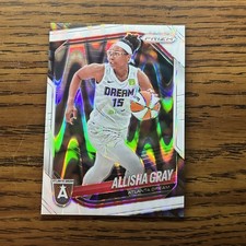 2025 Panini WNBA Prizm Allisha Gray #16 White Seismic Prizm Atlanta Dream