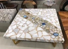 Elegant Kitchen & Dining Table Top Furniture Geode Slice Black Friday Sale Decor