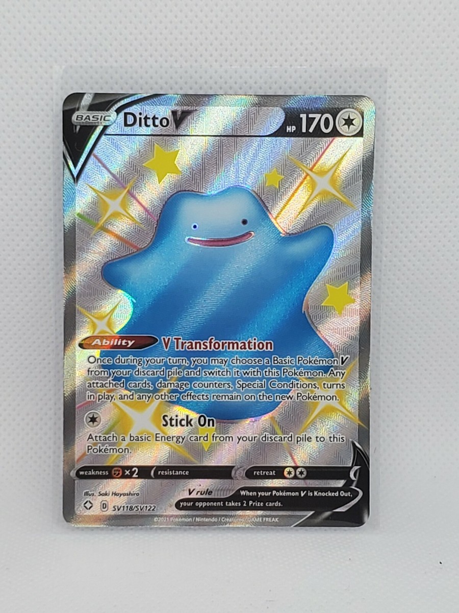 ディット様 Shining Fates Ditto V SV118/SV122 M/NM Pack Fresh Pokémon