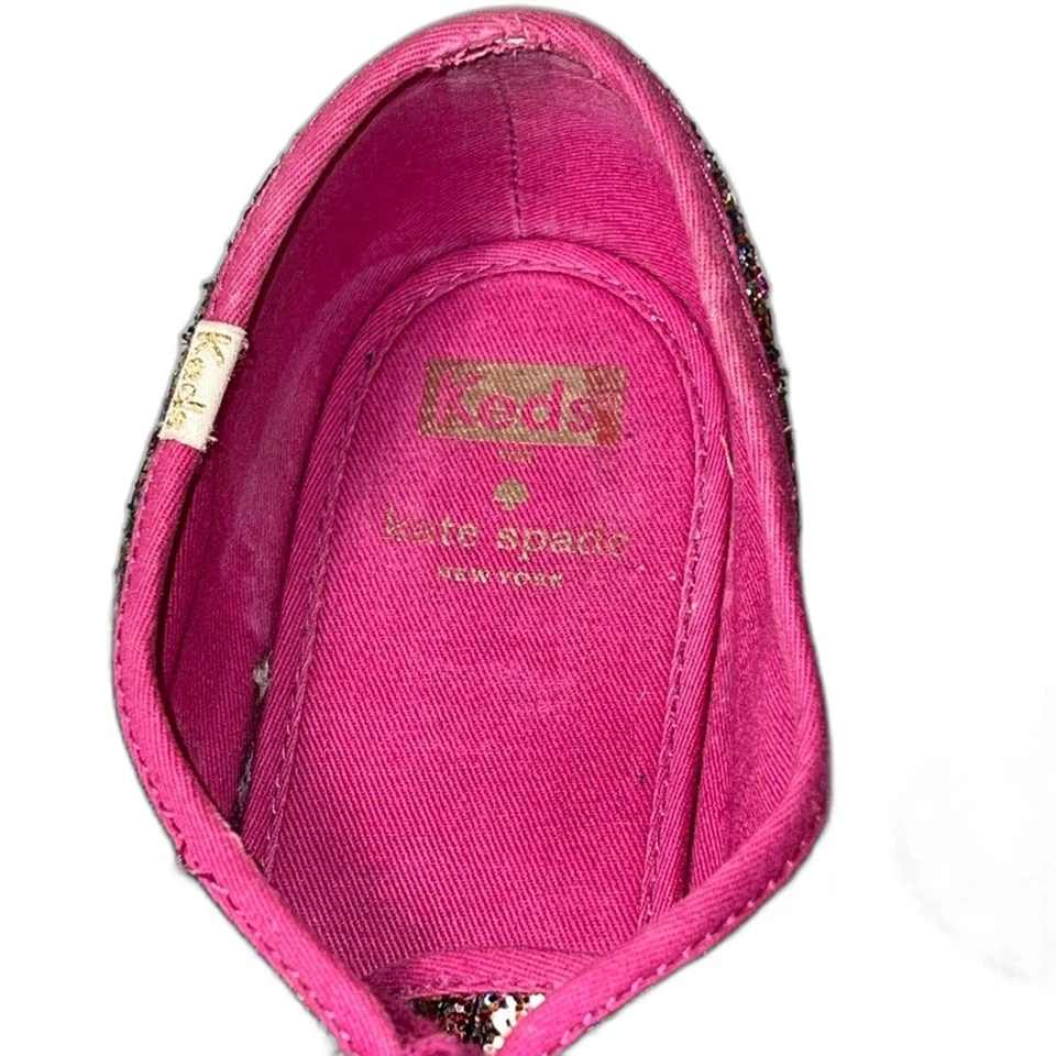 Zapatillas Tenis Kate Spade and Keds Colaboradas Brillo Talla 11 Rosa Foto 3 de 4