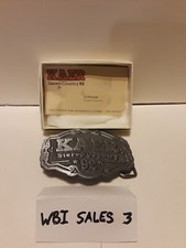 Country Music Radio Station KAER Pewter Belt Buckle Country Music Promo 1/2500
