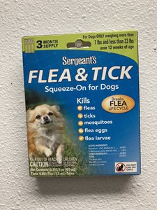 sergeant's flea and tick squeeze on for dogs