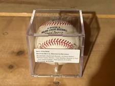 Michael A Taylor Foul Game Used Baseball Nationals Franchise Run Record Game