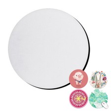Blank White Circle Rubber Mousepad for Sublimation Heat Transfer DIY Printing