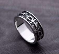 Ankh | Egyptian, Ancient, Cross ring sterling silver 925