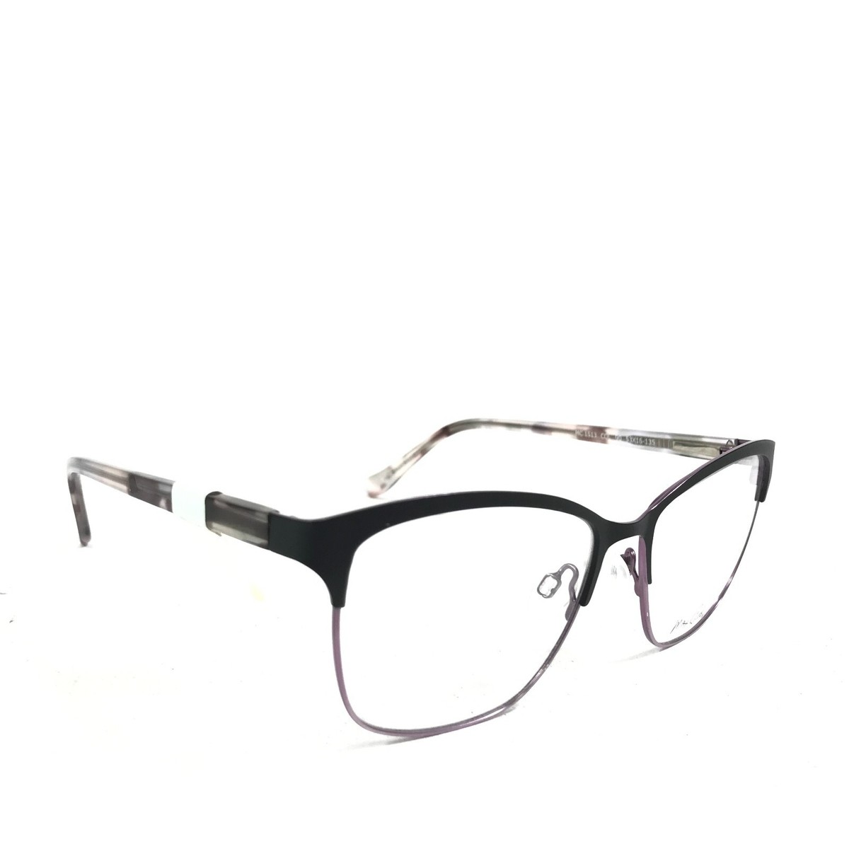 New Max Cole MC-1513 Col.90 Black & Purple Eyeglasses 53/16/135 Max Cole MC 1513 COL 90 Eyeglasses Frames Black Purple  main image 3