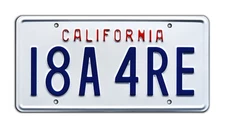 Sharknado | 90210 | Steve’s Corvette | I8A 4RE | STAMPED Prop License Plate