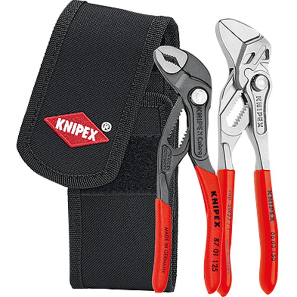 Knipex Mini-Zangenset 002072V01, 2-Teilig, Zangen-Set, Rot-image