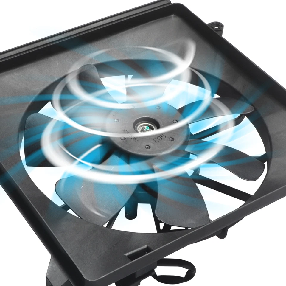 Kit de par de ventiladores de refrigeración condensador radiador para Acura TSX 2,4 L 3,5 L 2009 2010-2014 Foto 3 de 4