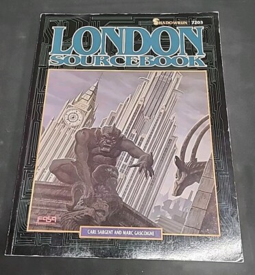 Shadowrun Series: London Sourcebook 7203 FASA by Carl Sargent and Marc Gascoigne