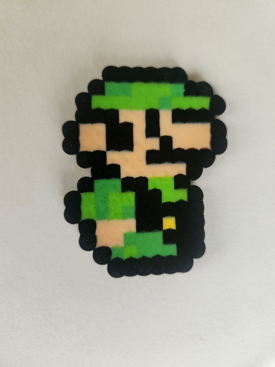 Handmade Perler Super Mario Luigi