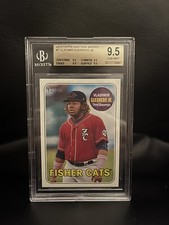 2018 TOPPS HERITAGE MINORS VLADIMIR GUERRERO JR. RC BGS 9.5 ROOKIE 18 BLUE JAYS