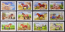 FRANCE 2013, Horses, Complete set of 12 Used stamps