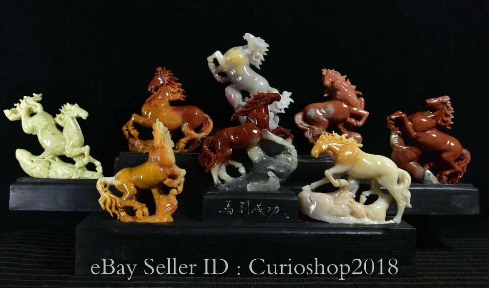 马寿山石主中国风雕像、雕像| eBay