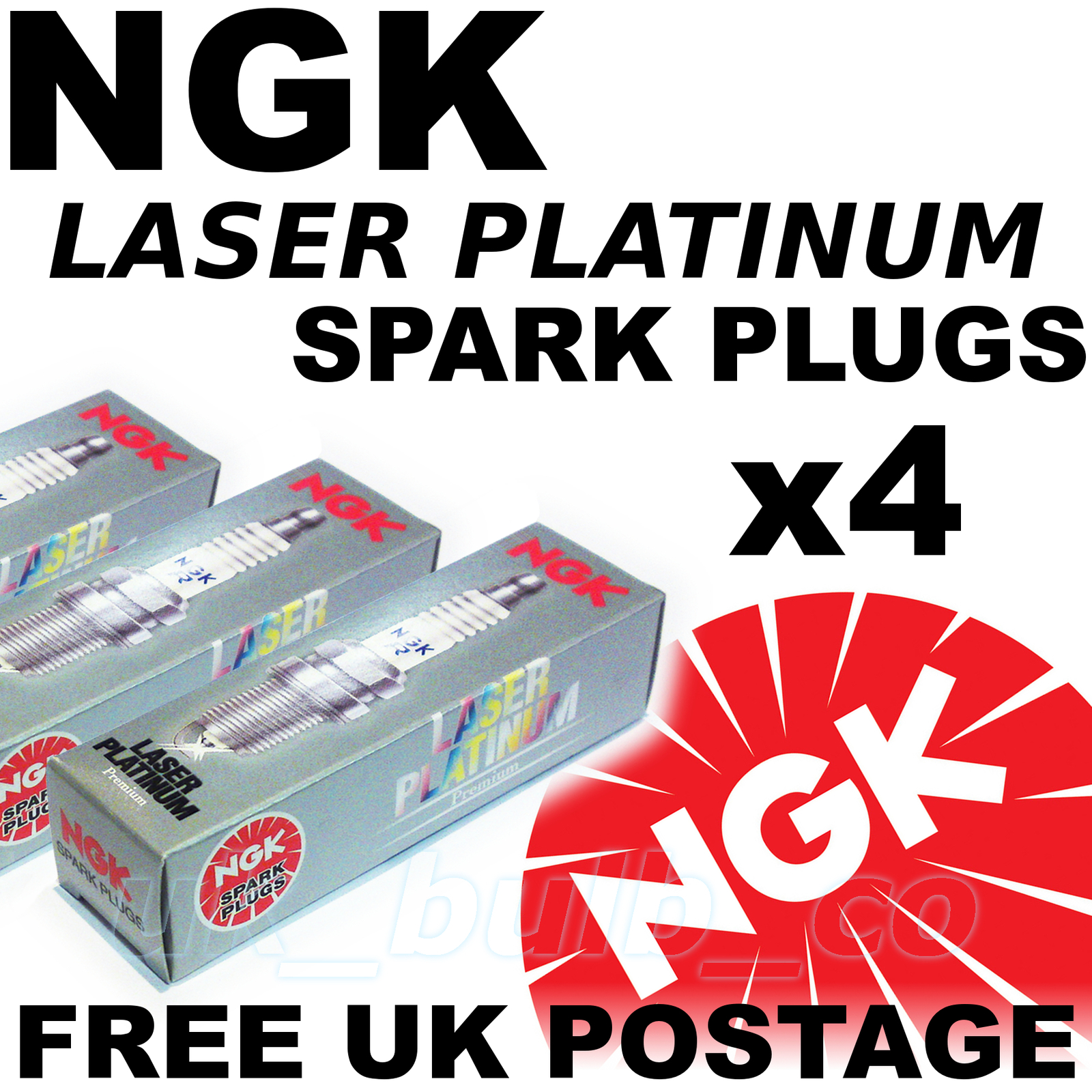 4x NGK Platinum UPGRADE Spark Plugs For Ford FIESTA 1.3 ENDURA-E SEFI 1995-02