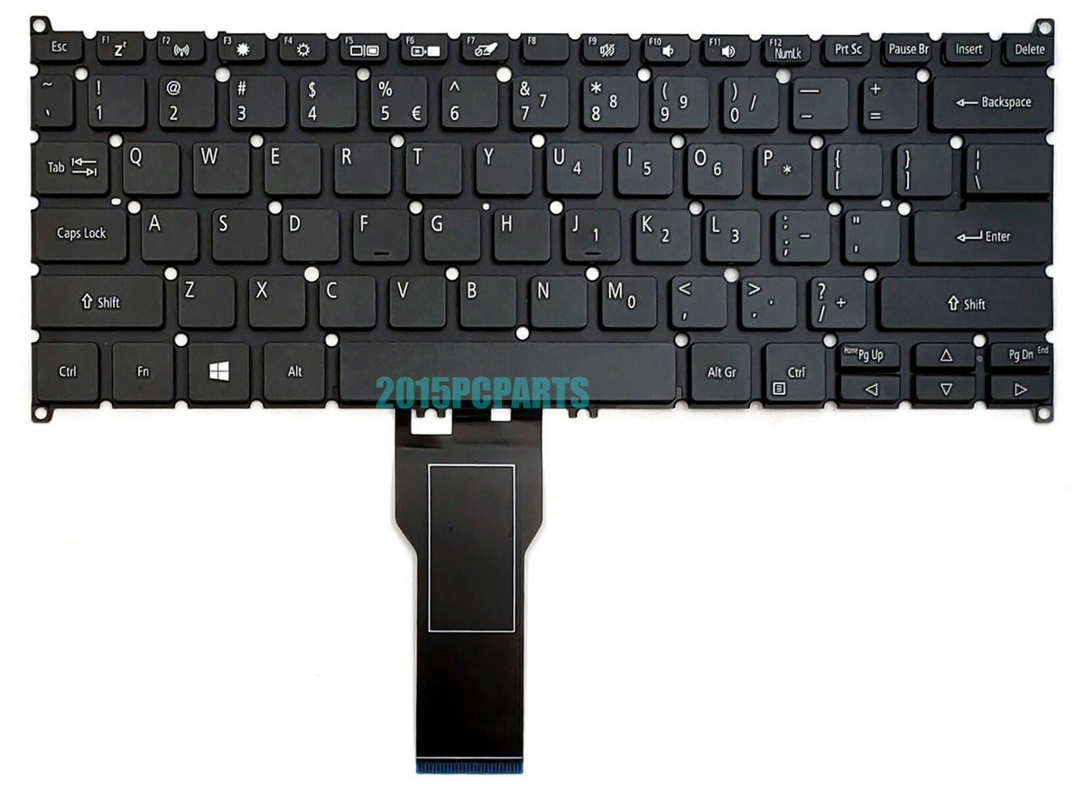 Tastiera Retroilluminata QWERTY Nera Per Acer Spin 5 SP513-52/52N/52NP/53N, Nuova Con Garanzia