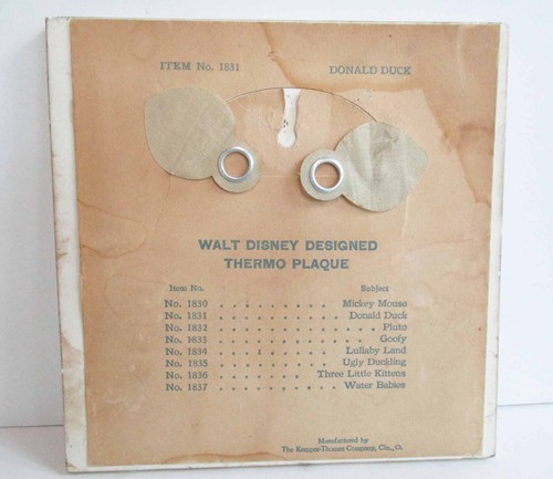 Termómetro de cerámica Walt Disney Pato Donald policía Kemper Thomas azulejo n.o 1831 - Imagen 5 de 14