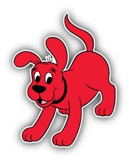 Clifford the Big Red Dog Cartoon Funny Clifford Sticker Bumper Decal ''SIZES''