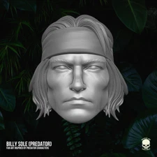Predator Billy Sole v1 custom head for GI Joe Classified & other action figures