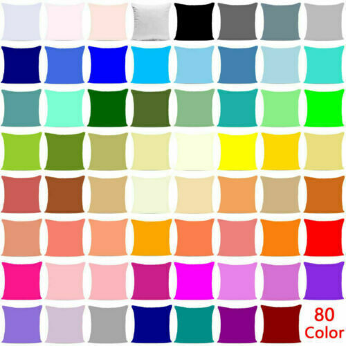 Dekor Kissenbezug Kissenhülle 18" einfarbig Heimsofa doppelseitig quadratisch - Bild 1 von 82