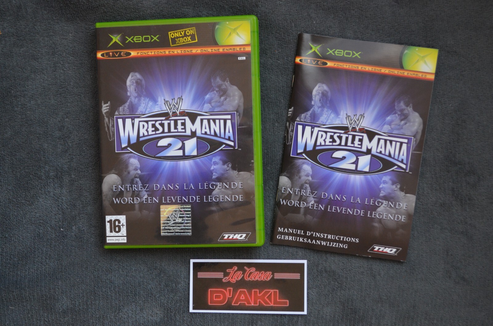WWE WrestleMania Wrestle Mania 21 complet sur Xbox Classic - FR cd TTBE
