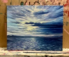 Original oil painting. Oil on board. Signed by artist. 8x10 in. Not Framed