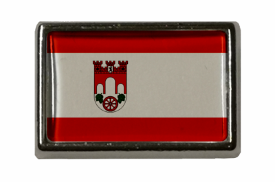 Berlin Pankow Flaggenpin - Anstecker Mit Butterflyclip 15x23mm