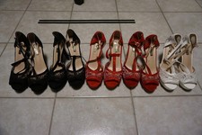 5 PAAR Kayla Damen Stiletto High Heels Schuhe Pumps - NEUWERTIG 40 Konvolut SET