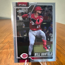 Topps 2026 Chrome Will Banfield Cincinnati Reds #167 Baseball RC Rookie Card. rookie card picture