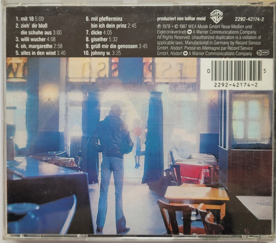 Marius Müller-Westernhagen - Mit Pfefferminz bin ich dein Prinz (CD, 1978) - Bild 2 von 3