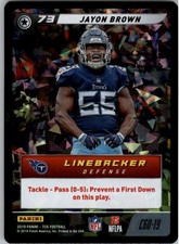 2019 Panini NFL Five Common Cracked Ice #C60 Jayon Brown - FB