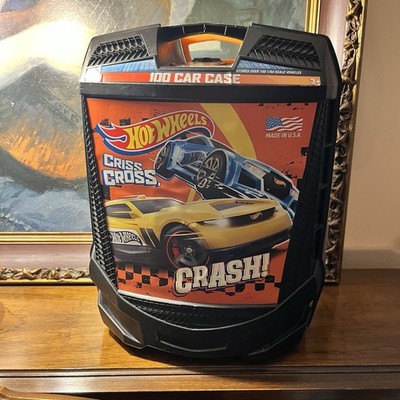 Hot Wheels Rolling 100 Car Case Criss Cross Crash 50th Anniversary Storage