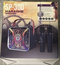 Karaoke Machine for Adults Two Wireless Microphones, Dark Blue