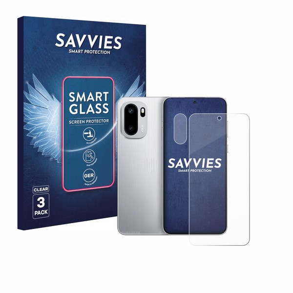 3X Savvies Schutzglas FüR Oneplus Ace 6 (Display+Kamera) Panzer Folie Glas Klar-image