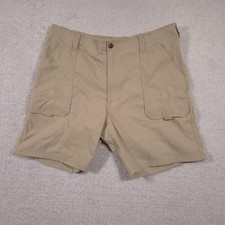 Wrangler hiking Cargo Shorts Mens 38 Khaki Nylon Quick Dry Outdoor Pockets