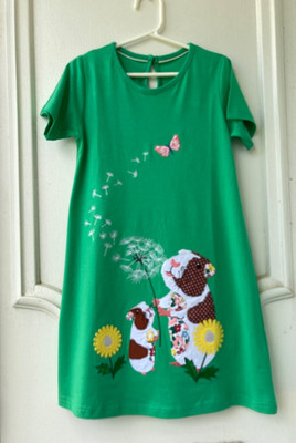 NEW Girl s Spring /Summer - Cotton Dress -  Mini Boden Inspired Design - Size 6