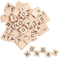 Holzbuchstaben Scrabble Holzbuchstaben Klein Basteln Lernen Geschenk 100 StüCk