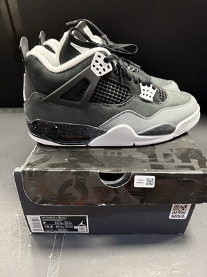 Nike Air Jordan 4 IV Retro Fear Black White Sneakers FQ8138-002 Men Size 9 NWB