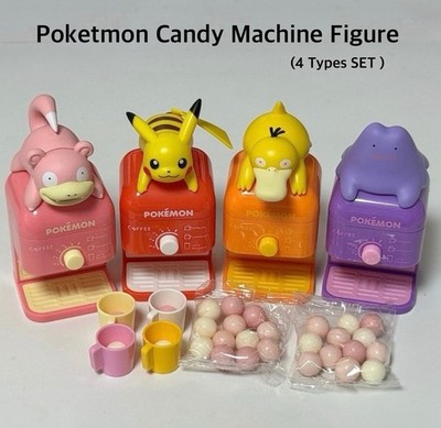 Korea Limited Pokemon Candy Machine Set Pikachu Figure 4 Types Toy Gift