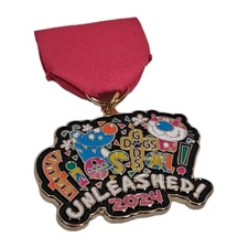 2024 Unleashed Fiesta God's Dogs Colorful Medal San Antonio Pinback 