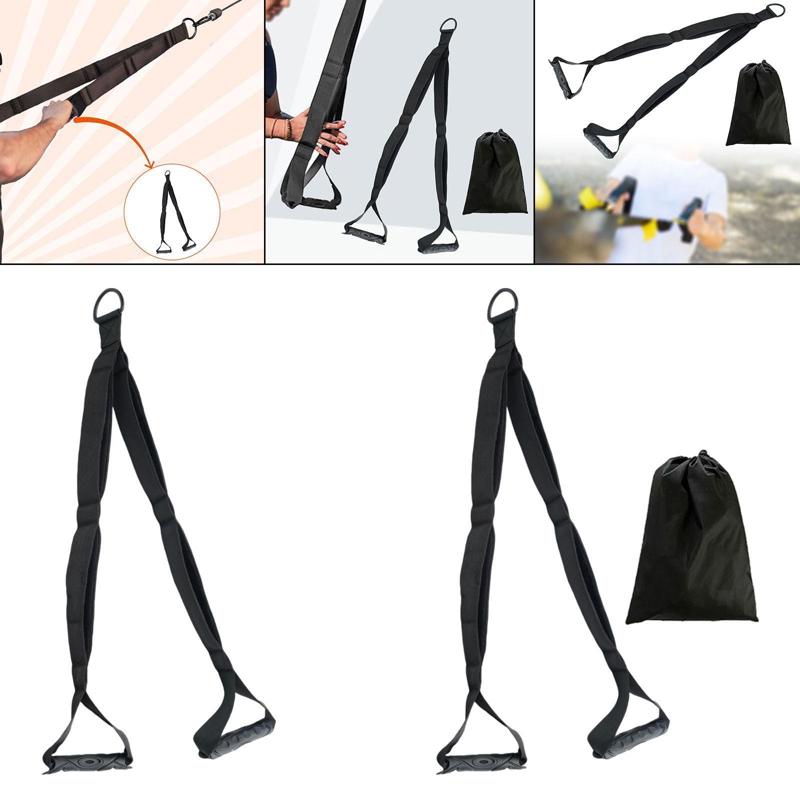 , cuerda pull-down con asas antideslizantes, latissimus, tríceps, para el