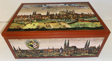 E Otto Schmidt Germany Lebkuchen Biscuit Cookie Tin Nurnberg 12" x 8" x 5.5"