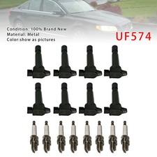 8X Ignition Coil & Spark Plug UF574 Pour Volvo XC90 4.4L V8  2005-2010/